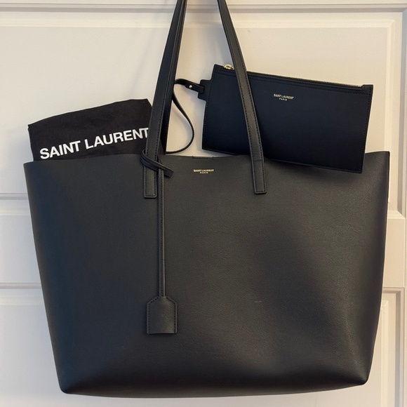 Saint Laurent black shopping tote - Picture 1 of 4
